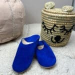 Ruskind deluxe slippers kobolt blå