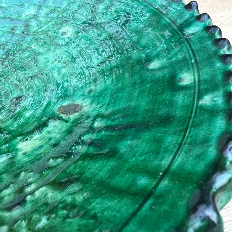 30 cm grøn fad Tamegroute