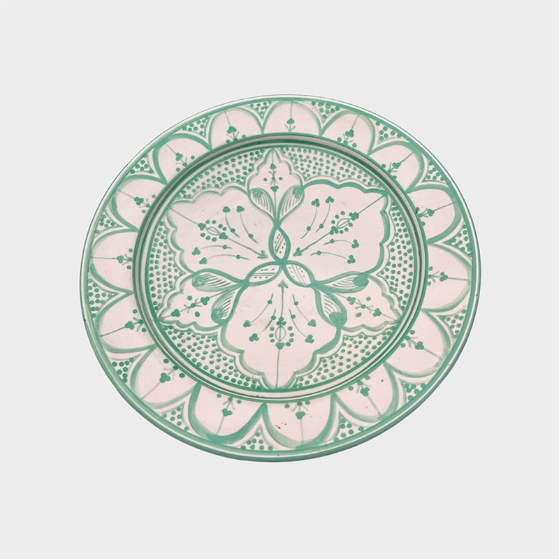 marokkansk fad 26 cm lysegrøn