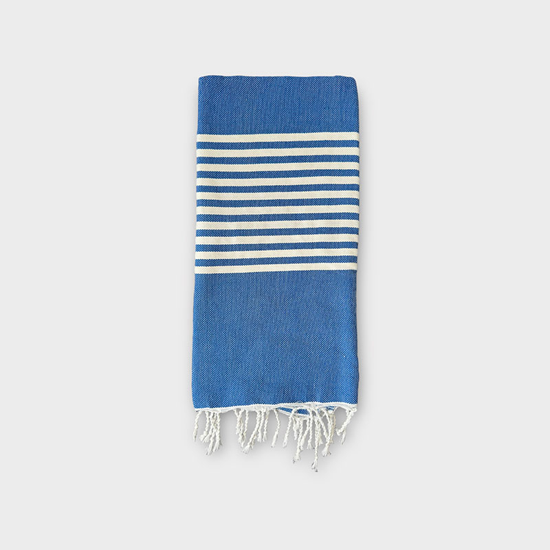 Billede af Marokkansk FOUTA hammamhåndklæde - Blå