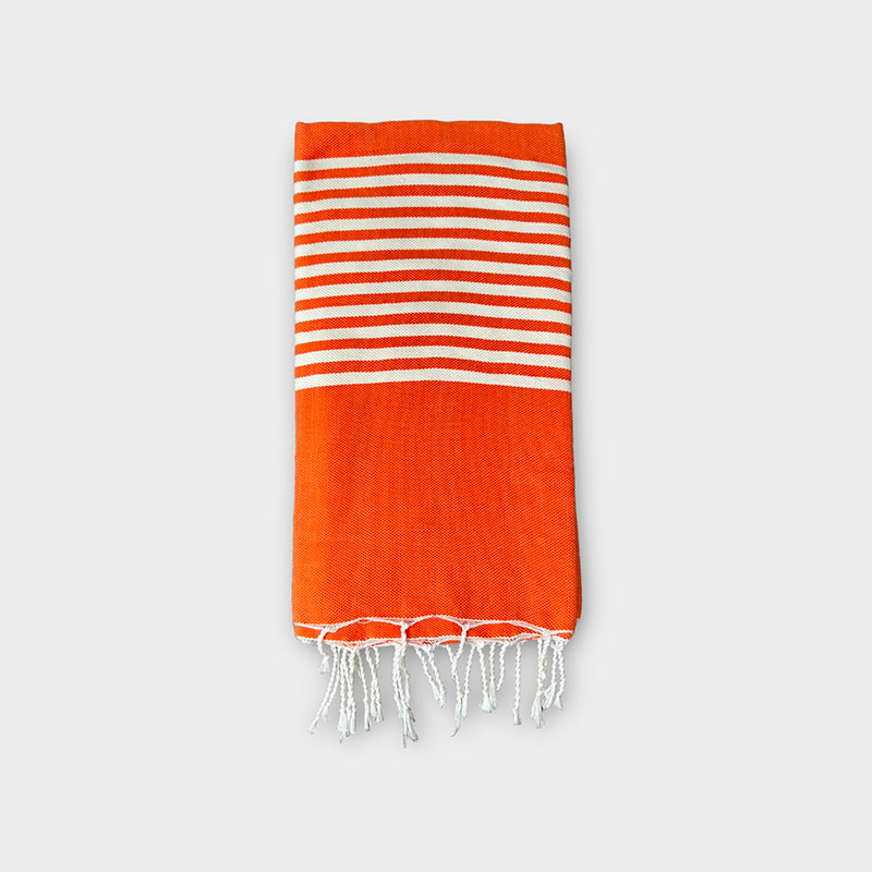 Billede af Marokkansk FOUTA hammamhåndklæde - Orange