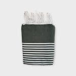 hammam-handdoek-donkergroen hammam handdoek donkergroen