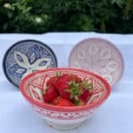 marokkansk skål 15 cm flere farver