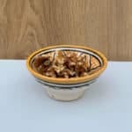 xmarokkanske keramik skåle_10 cm_gul med nødder i