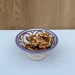 Moroccan ceramic bowls_10 cm_purple with nuts in