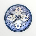 marokkansk keramik skål 18 cm blå 4