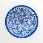 marokkansk keramik skål 18 cm blå 2