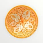 marokkansk keramik skål 18 cm gul