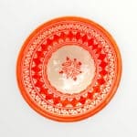 marokkansk keramik skål 18 cm orange 1
