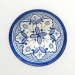 marokkansk keramik skål 18 cm blå 1