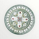 marokkansk tallerken 26 cm grøn2