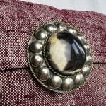 Veronique bordeauxkleurige stp tas met ketting