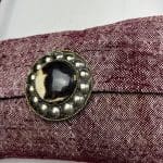 Veronique bordeauxkleurige stp tas met ketting