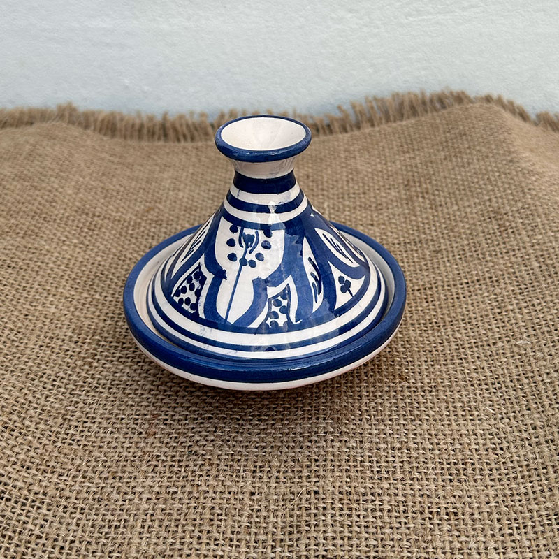 Billede af Marokkansk tagine - 9,5 cm. - Blå