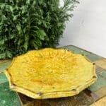 Gelber Teller 26 cm aus Tamegroute-Keramik