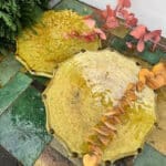 Assiette jaune 26 cm en céramique tamegroute
