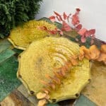 Assiette jaune 26 cm en céramique tamegroute