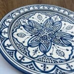 Marokkanisches Gericht_35 cm_dunkelblaue Blume