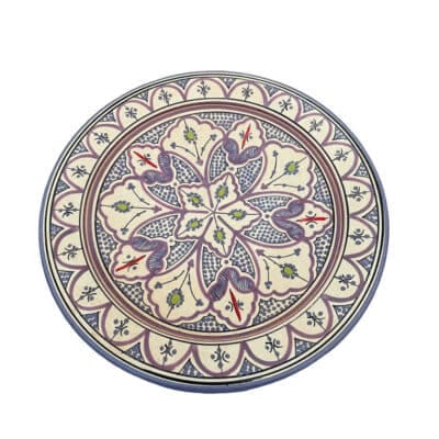 violett blomma_35 cm Marockansk maträtt