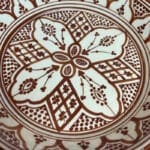 Marokkansk keramik fad couscous brun