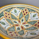 Marokkansk skål 26 cm_gul