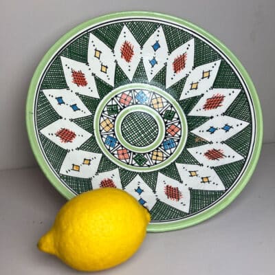 Marokkansk skål_26 cm_Lime berber