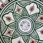Marockansk skål_26 cm_Mörkgrön konstnär