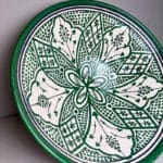 Moroccan bowl_26 cm_Dark green flower