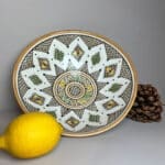 Marokkansk skål 26 cm_okker