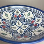 Marokkanische Keramikschale 26 cm_blau