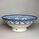 Moroccan ceramic bowl 26 cm_blue