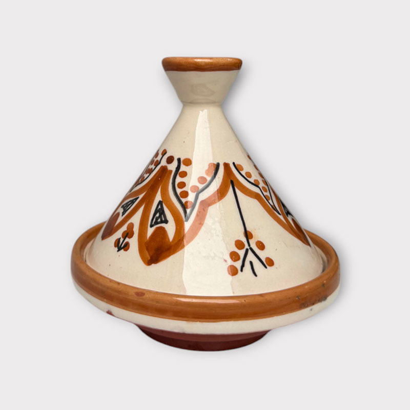Marokkansk tagine - 13 cm Brun blomst