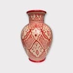 Vase marocain rouge