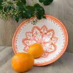 Marockansk skål 32 cm_orange_1