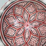 Marokkaanse golfvormige keramische kommen in veel verschillende kleuren - 16 cm in diameter