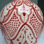 Vase marocain rouge