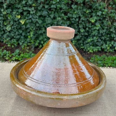 Marokkansk tagine i tamegroute keramik