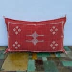 Cactus silk pillow red_motif 2