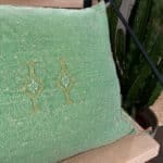 cactus silk pillow in lime green_3