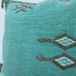 cactus silk cushion cover 40x60 cm in turquoise_motif 1