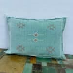 cactus silk cushion cover 40x60 cm in turquoise_motif 2