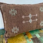 Moroccan cactus silk cushions_earth colors motif 1