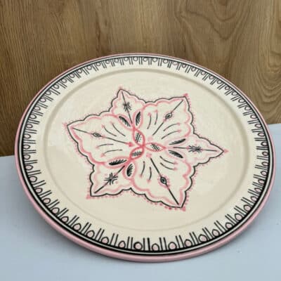 Marokkanischer Teller 35 cm - rosa