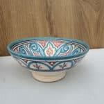 Marockansk keramikskål_20 cm i ljusblått