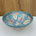 Bol marocain en céramique_20 cm en bleu clair