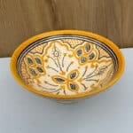 Marokkanische Keramikschale_20 cm in Gelb