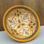 Moroccan ceramic bowl_20 cm in yellow