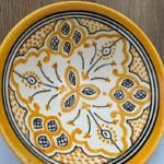 Marokkaanse keramische kom_20 cm in geel