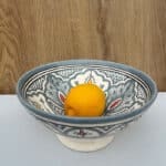 Marockansk keramikskål_20 cm i lavendelblått