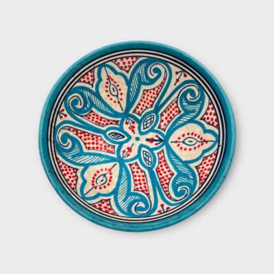 marokkansk skål 20 cm lyseblå